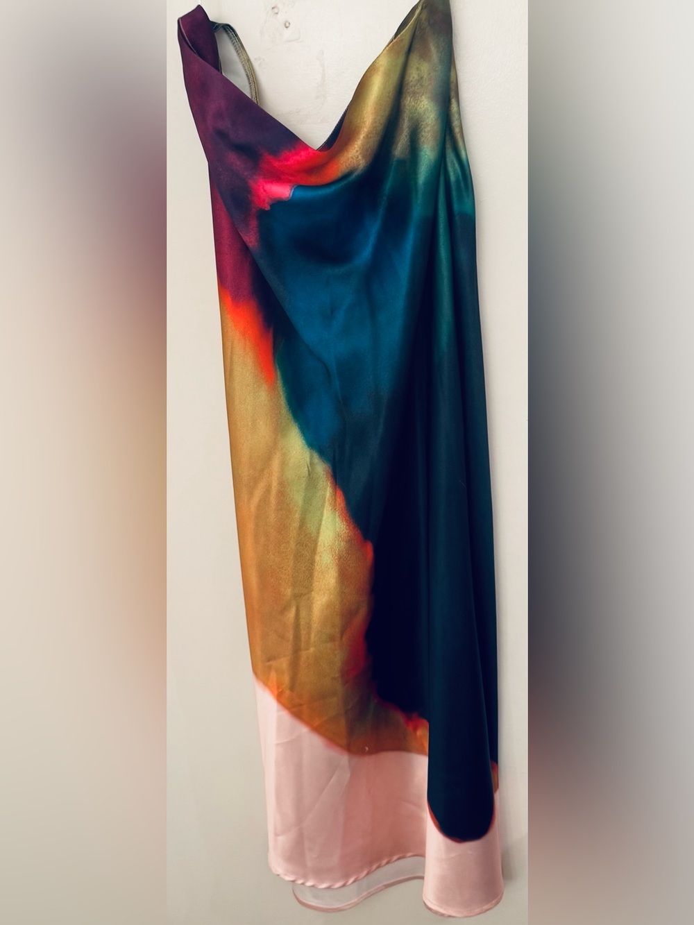 Multicolor Watercolor Maxi Skirt - Picture 3 of 6